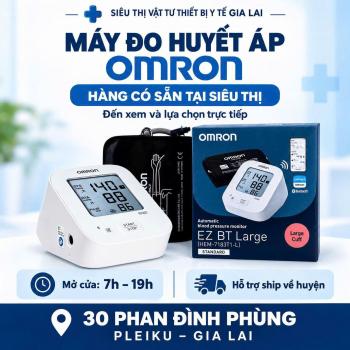 Máy Đo Huyết Áp Omron Tại Gia Lai – Hàng Chính Hãng, Bảo Hành Chu Đáo