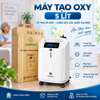 Máy Tạo Oxy 5 Lít Lugmed Tại Gia Lai – Hàng Có Sẵn, Chính Hãng Tại Siêu Thị Y Tế